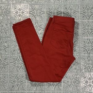 Women's Red Skinny Jeans LOFT Size 4